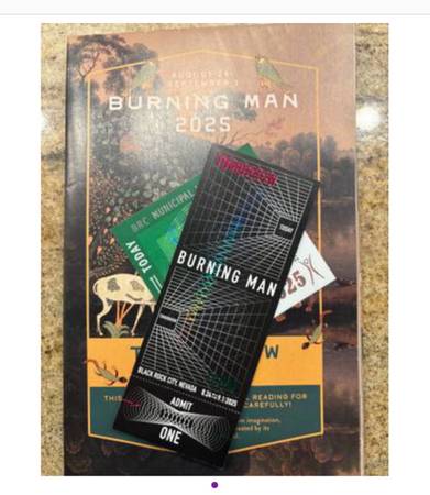 Looking for 1 burning man ticket & 1 vehicle pass in bay area (Milpitas)63477509601153124