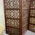 Carved Wooden Mid-Century Asian Folding Screen. 6 thumbnail