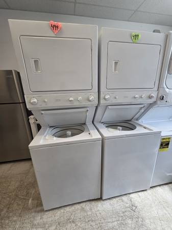 27in Stackable Washer And Electric Dryer used good Condition 1