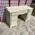 Vintage antique 7 drawer white painted desk 2 thumbnail