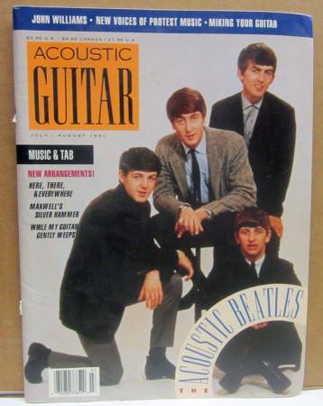 Acoustic Guitar Magazine Vol. 2 # 1 July/August 1991 The Beatles 1