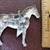 Beautiful Antique Large Sterling Silver Brooch/Pin of a Saddled Horse 5 thumbnail
