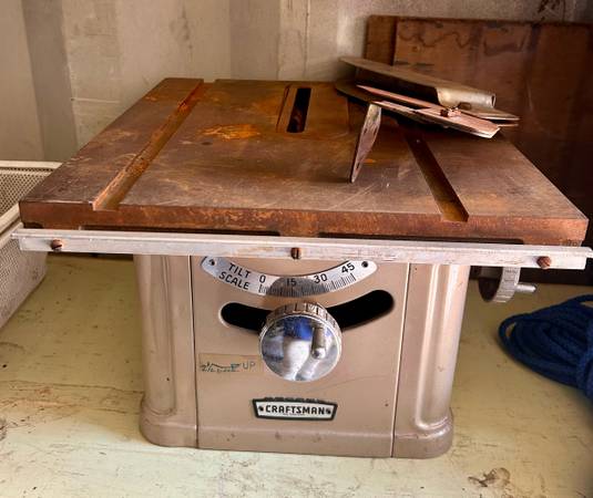 Vintage Craftsman Table Saw #103-24243-No Motor 1