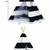 Stripped Tepee Tent - Navy, White - Excellent Condition 2 thumbnail