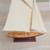 Two Replica Model Boats USS Constitution and Sailboat 1 thumbnail