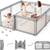 Large 59 x 59” Playpen Foldable & Portable with Gate 6 thumbnail