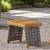 FOLDABLE SIDE TABLE Outdoor End Table 13.75-in W x 19.75-in L 2 thumbnail