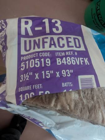 R-13 Unfaced 2x bats 1