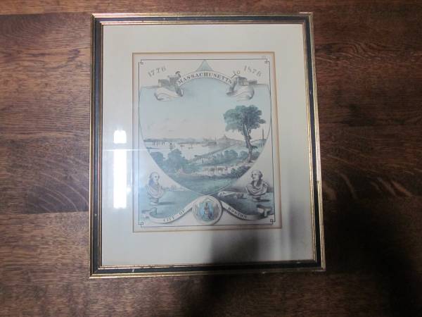 1776-1876 City of Boston Massachusetts Framed Print 1