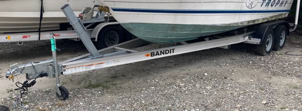 2024 AMERATRAIL DUAL AXLE ALUMINUM BOAT TRAILER WITH BRAKES  23FT X 8F 1