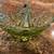 Fenton Art Glass basket, specifically an oval basket in Colonial Green 1 thumbnail