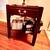 Solid Wood End Table Sofa Side Table Cherrywood Shine Storage Shelf & Drawer 2 thumbnail