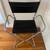 Vintage Chrome Folding Director’s Chair — Black Leather, Welded Frame 9 thumbnail