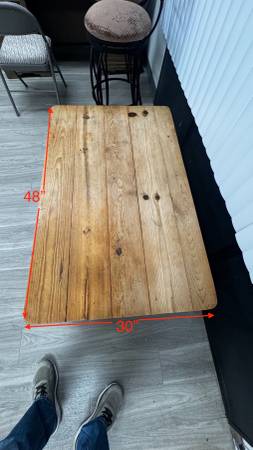 Solid Mesquite Coffee Table- $150 1