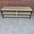 3 Level Beige TV Stand With Black Metal Frame 6 thumbnail