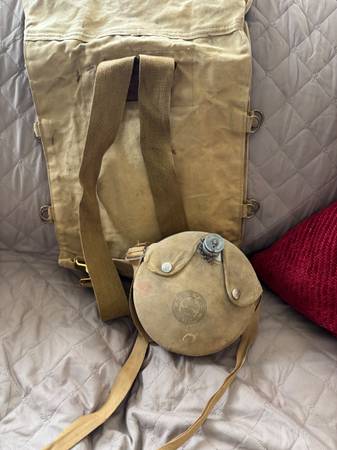 Boy Scouts backpack and canteen 1