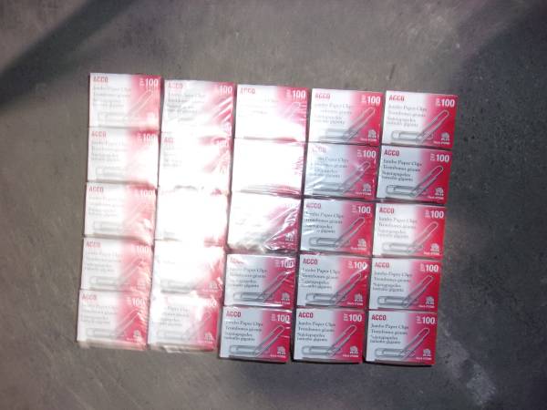 5000 NEW ACCO JUMBO PAPER CLIPS 1