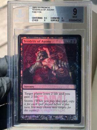 MTG Tendrils of Agony FNM Foil Promo BGS 9 Mint