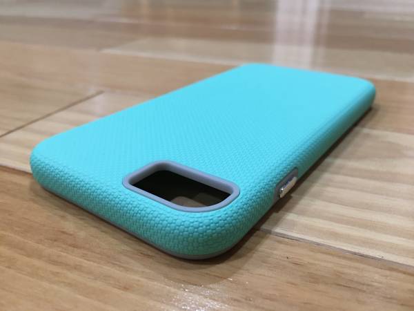 iPhone SE3 SE2 8 7 Hybrid Modern Slim Grip Textured Design Mint Green 1