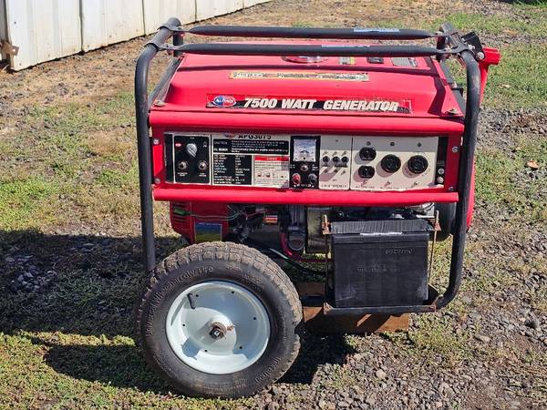 All Power Generator 7500 Watt Electric Start 8 Hours LIKE NEW 1