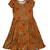 Dot Dot Smile Brown Squash Cap Dress Size Girls 6-12 months and 5/6 1 thumbnail
