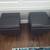 Brown leather storage chairs/ottomans - Set of 2 1 thumbnail
