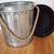 Retro Metal Garbage / Storage / Recycle Bin Industrial 14"x13" 4 thumbnail