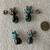Vintage Navajo Sterling Silver and Turquoise bugs 2 thumbnail