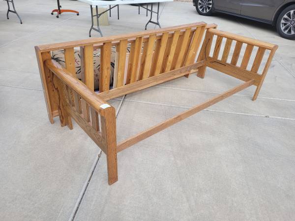 FUTON - $170 - solid oak 1