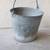 OLD METAL BUCKET WITH BULGING BOTTOM AND HANDLE 1 thumbnail