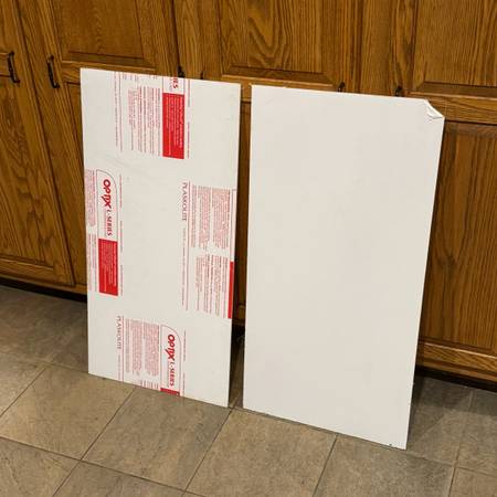 New 2 Clear 17 3/4 x 35 1/4 Clear Plexiglass Sheets 1