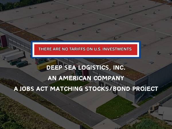 Funding wanted / JOBS Act / 100% collateral / E.V. logistics / $20M 1