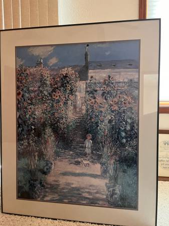 Claude Monet's 'The Artist's Garden' print 1