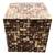 Coffee Table Cube Faux Wood Mosaic Pattern 1 thumbnail