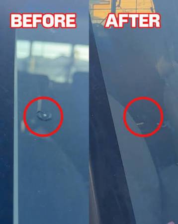Windshield chip damage 1