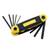 NEW 8 piece folding compact SAE Allen wrench tool hex key set 10 thumbnail