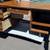 Lockable Executive Mid Mod Desk Mid Century Modern w/ Finished Back 5 thumbnail