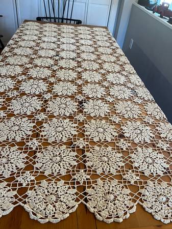 100 Year Old Crochet Tablecloth. 1