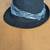 Black Fedora hat with plaid band 3 thumbnail