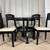 Black & White Glass Dining Table With 4 Chairs / Comedo Blanco Y Negro 6 thumbnail