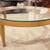 42" round tempered glass coffee table 2 thumbnail