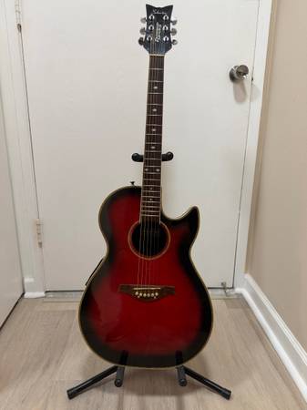 Schecter Diamond Series Acoustic Electric Guitar with stand 1