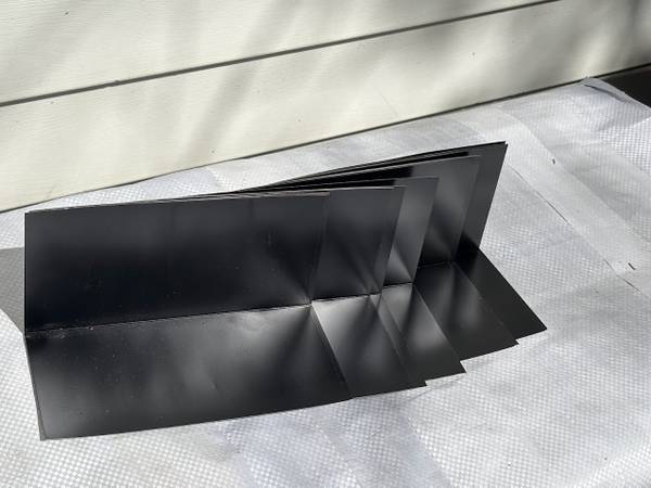 4-Inches x 8-Inches Black Step Flashing 1