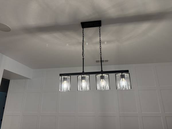 four light rectangular Kichler Chandelier 1