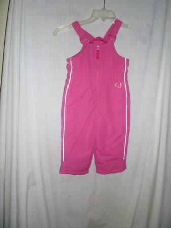 New, Pink Canon River Blues, Children's Snow Bibs. Size 2T 1