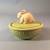 Small Hallmark Covered Dish With Rabbit Finial 1 thumbnail
