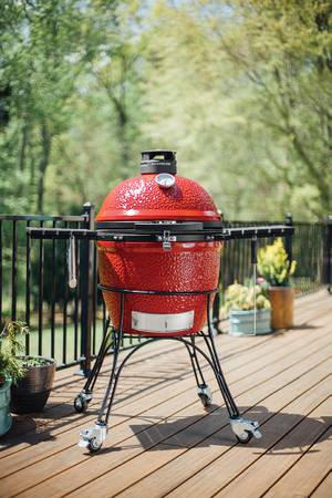 Kamado Joe Classic Joe I 18-Inches W Blaze Red Kamado Charcoal Grill 1