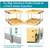 OCG 2 Tier Pull Out Cabinet Organizer (17"W x 21"D), Double Tier Slide 2 thumbnail