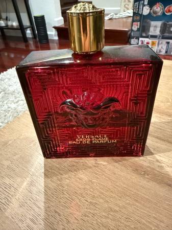 Versace Eros Flame Eau de Parfum – 200ml (6.7 oz) – Partial Bottle 1