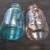Glass Mason Jars  -- Aqua & Clear 3 thumbnail